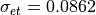 \sigma_{et}=0.0862