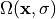 \Omega(\mathbf{x}, \mathbf{\sigma})